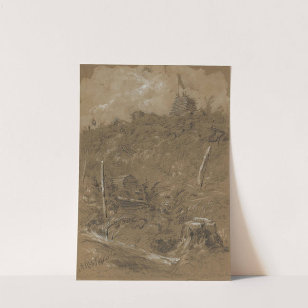 Signal Station on Maryland heights highest point occupied by the army by Alfred Rudolph Waud