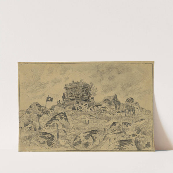 Signal station on the summit of Poney Mountain, near Culpepper Court House, Va. by Edwin Forbes