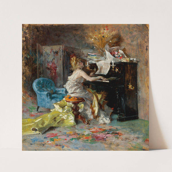 Signora Al Pianoforte (Woman At a Piano) by Giovanni Boldini