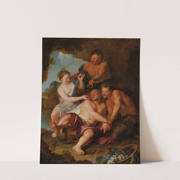 Silène barbouillé de mûres par Églé by Antoine Coypel