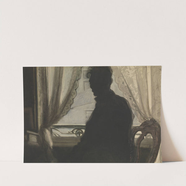 Silhouet van de schilder by Léon Spilliaert