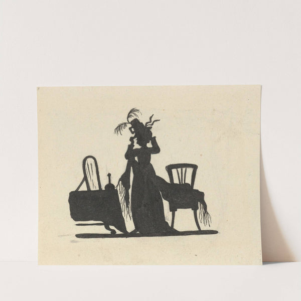 Silhouet van de vrouw voor de spiegel by Nelly Bodenheim