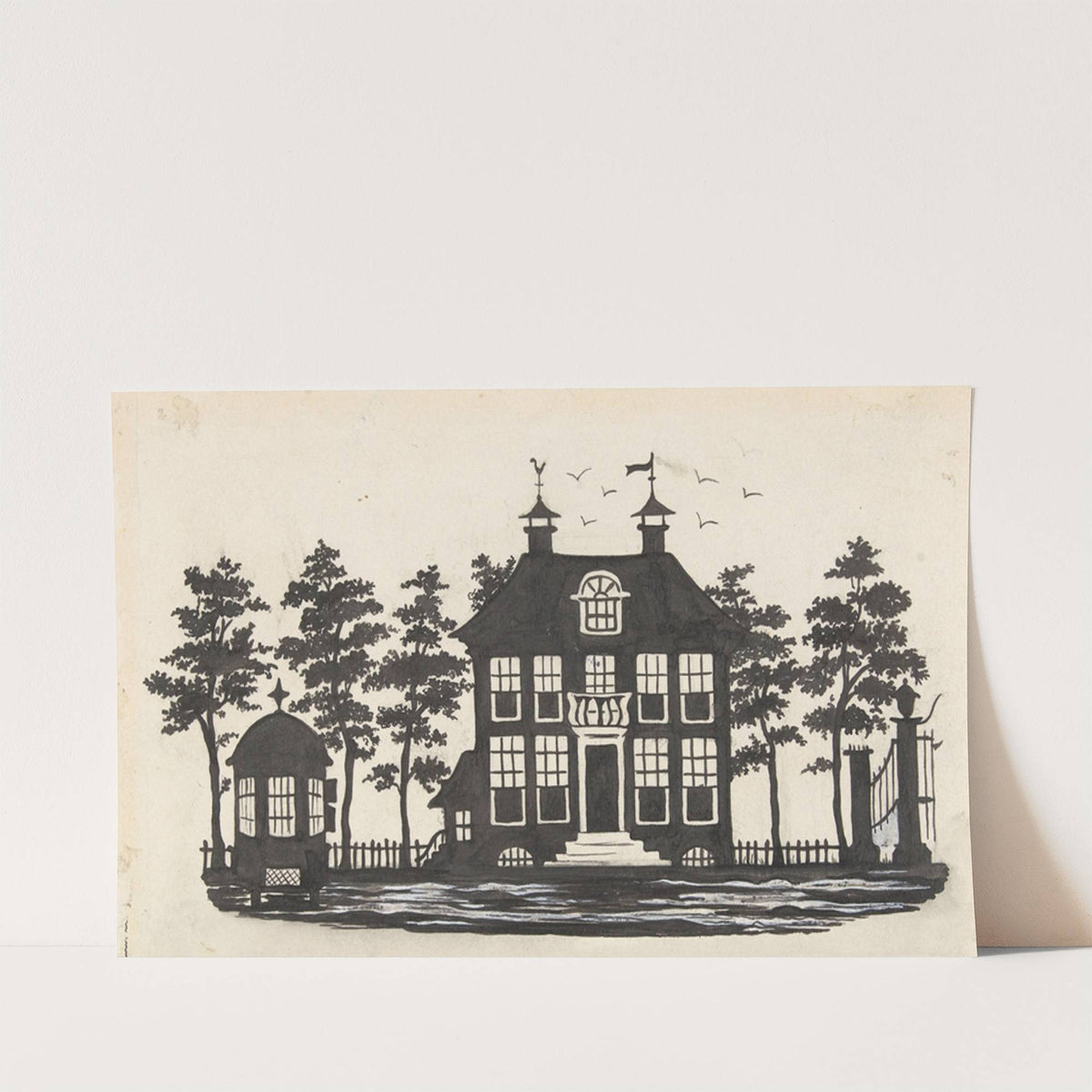 Silhouet van een huis by Nelly Bodenheim