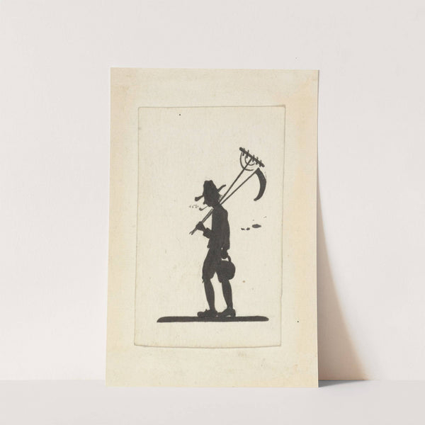 Silhouet van een tuinman by Nelly Bodenheim