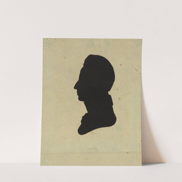 Silhouette of man facing left, no. 1 (1761-1827) by Charles Willson Peale
