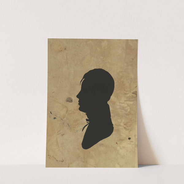 Silhouette of man facing left, no. 12 (1761-1827) by Charles Willson Peale