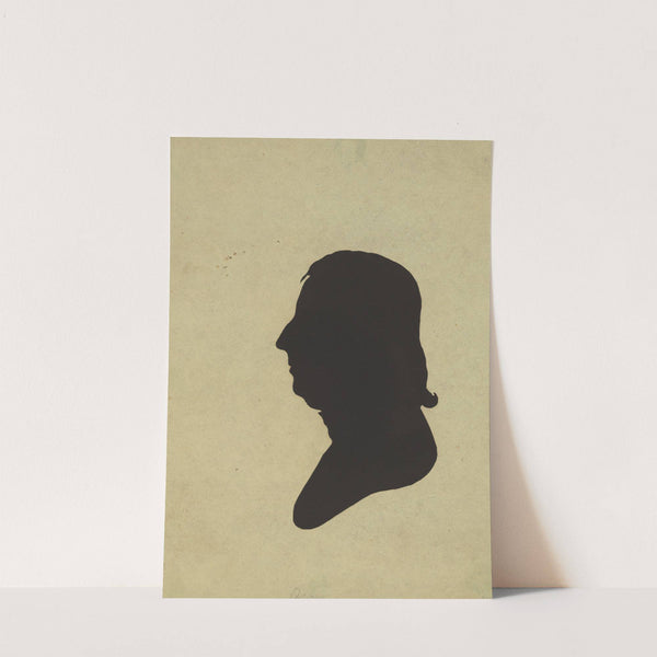 Silhouette of man facing left, no. 3 (1761-1827) by Charles Willson Peale