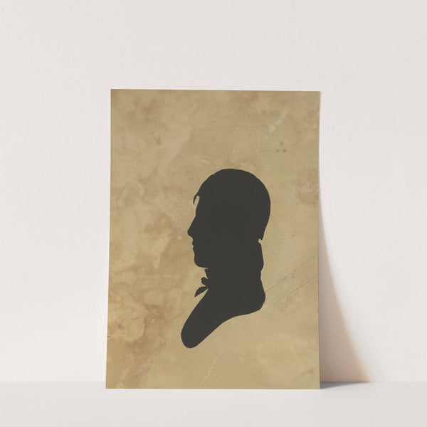 Silhouette of man facing left, no. 5 (1761-1827) by Charles Willson Peale