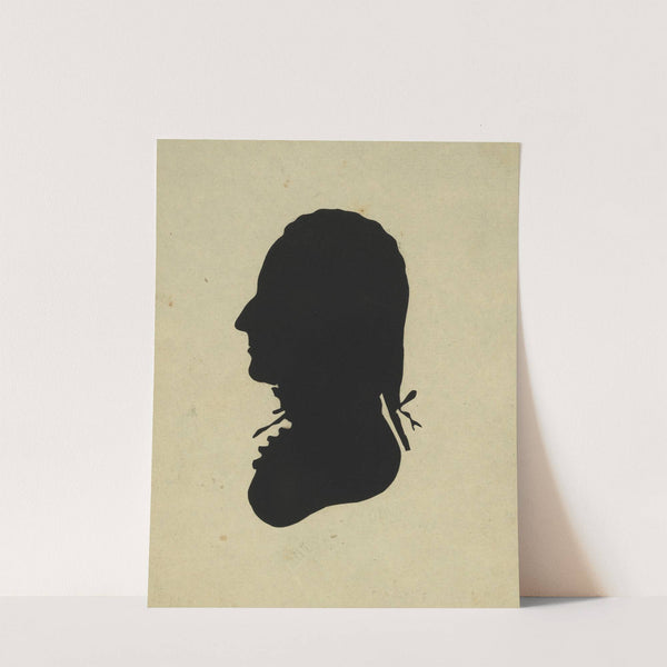 Silhouette of man facing left, no. 7 (1761-1827) by Charles Willson Peale