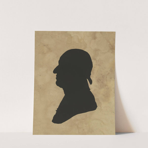 Silhouette of man facing left, no. 8 (1761-1827) by Charles Willson Peale