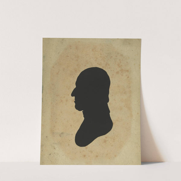 Silhouette of man facing left, no. 9 (1761-1827) by Charles Willson Peale