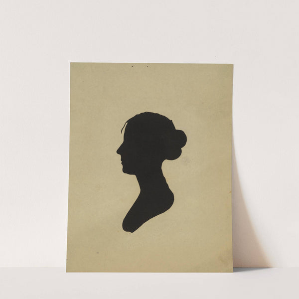 Silhouette of woman facing left, no. 5 (1761-1827) by Charles Willson Peale