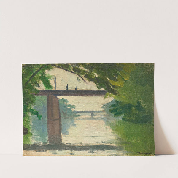 Silhouettes sur un pont de la Marne (1913) by Albert Marquet