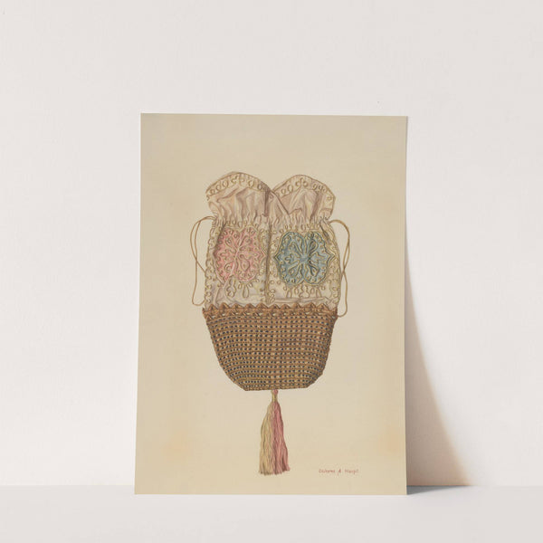 Silk-straw Reticule by Dolores Haupt