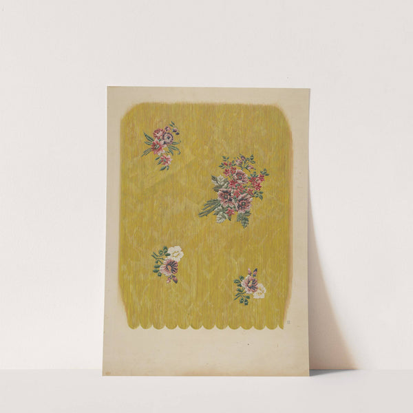 Silk with Embroidered Flowers by Douglas Campbell