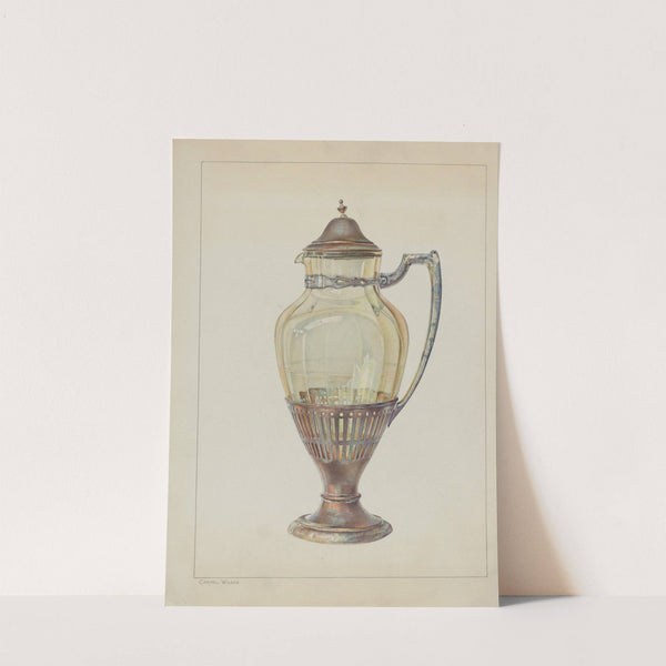 Silver and Glass Flagon by Carmel Wilson