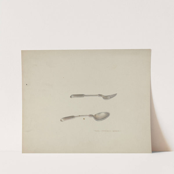 Silver Baby Spoon and Fork by Rose Campbell-Gerke