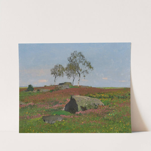 Silver Birches in a Landscape by Ferdinand Brunner