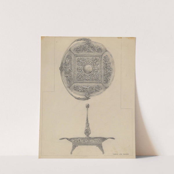 Silver Cake Dish by Francis Law Durand