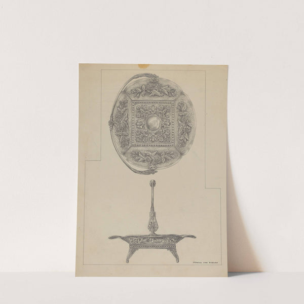 Silver Cake Dish by Francis Law Durand