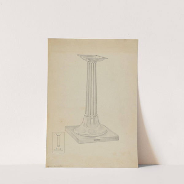 Silver Candle Stand by Isidore Steinberg