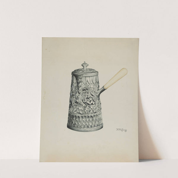 Silver Chocolate Pot by Florence Hastings