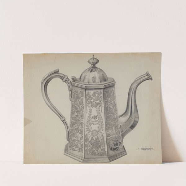 Silver Chocolate Pot by Leo Drozdoff
