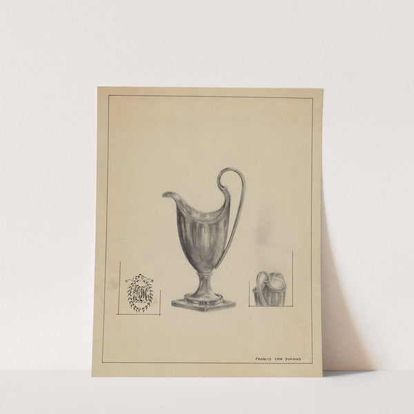 Silver Cream Pitcher by Francis Law Durand