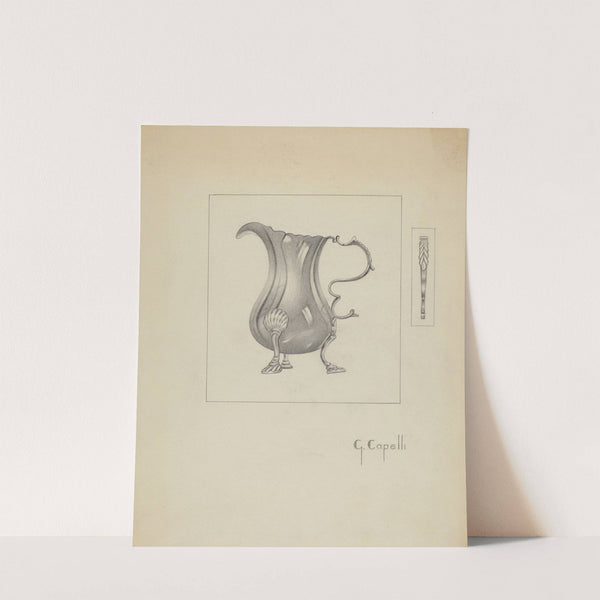 Silver Creamer by Giacinto Capelli