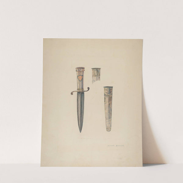 Silver Dagger and Sheath by Oscar Bluhme