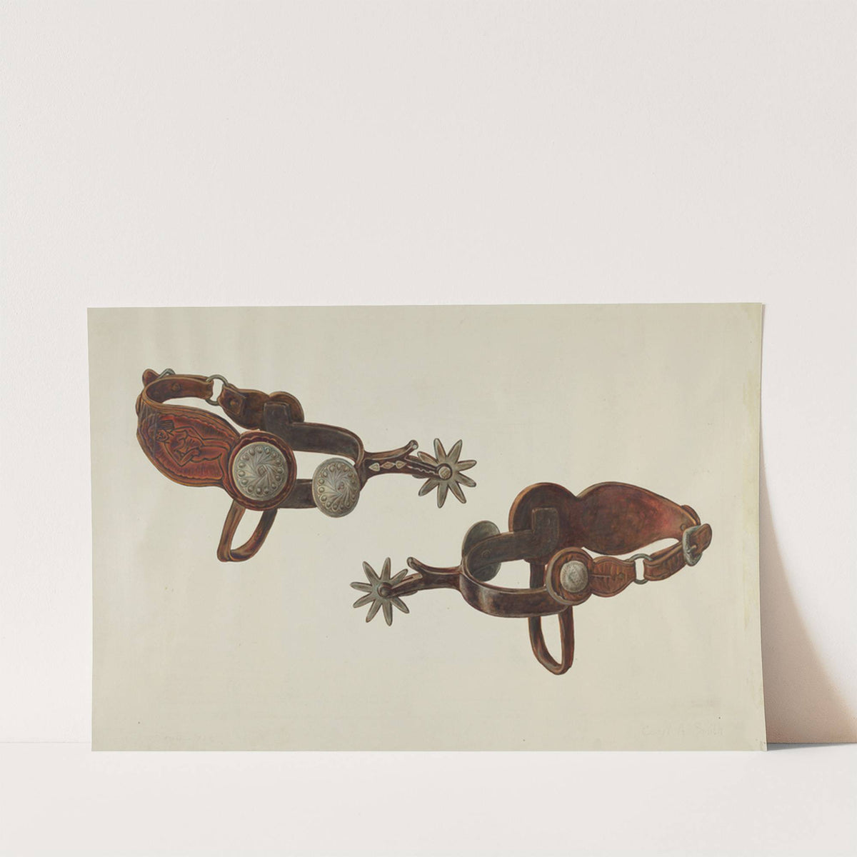 Silver Dollar Spurs by Cecil Smith