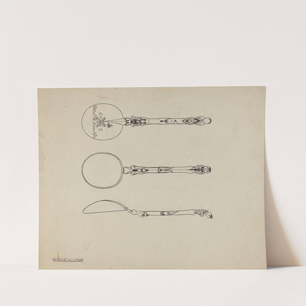 Silver Funeral Spoon by Kalamian Walton