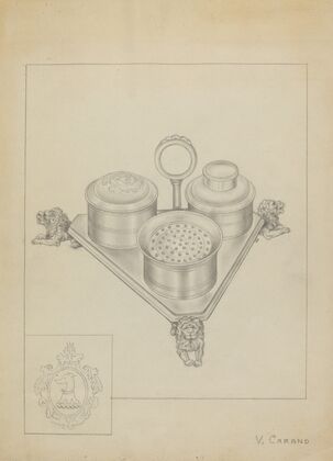 Silver Ink Stand