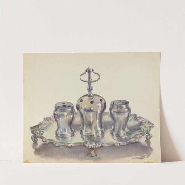 Silver Ink Stand by John Dixon