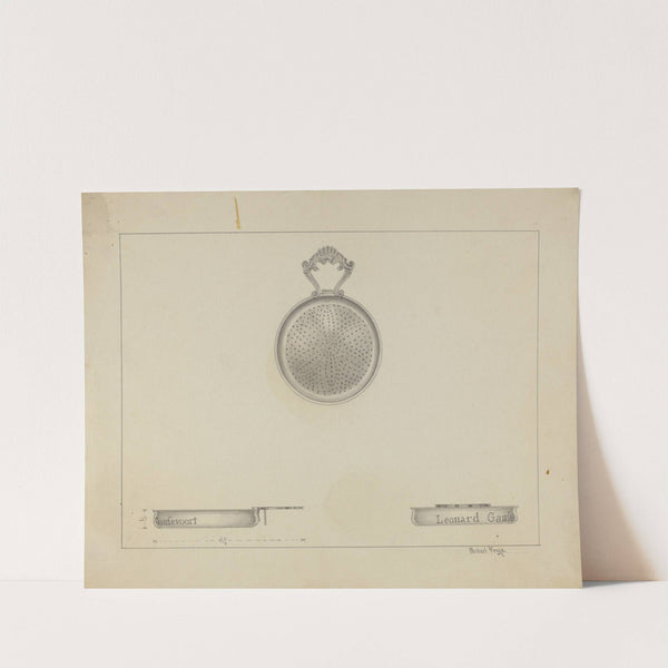Silver Lemon Strainer by Michael Fenga