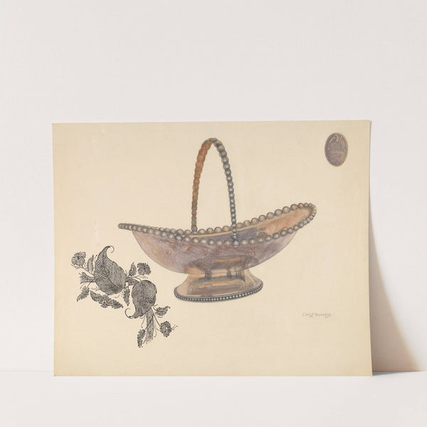 Silver Plate Bread Basket by Chris Makrenos