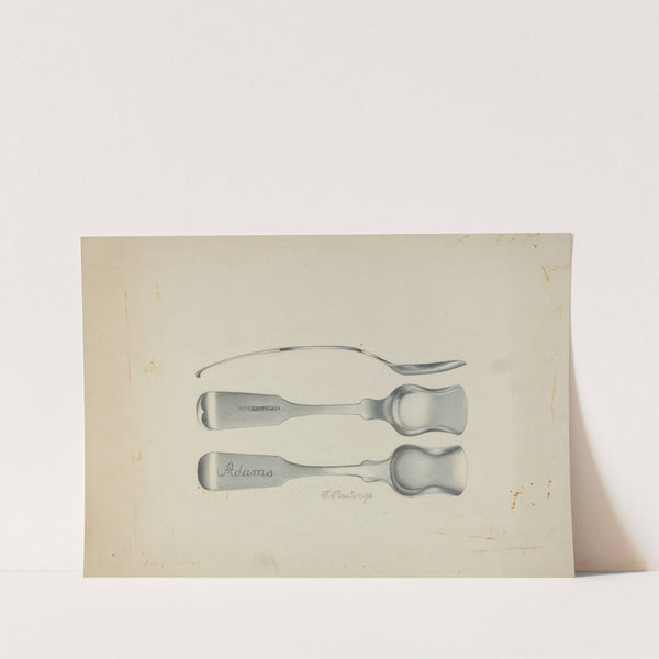 Silver Salt Spoon by Florence Hastings