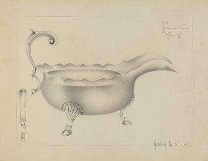 Silver Sauce Boat