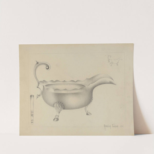 Silver Sauce Boat by Amelia Tuccio