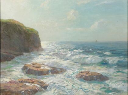 Silver sea, Irish coast