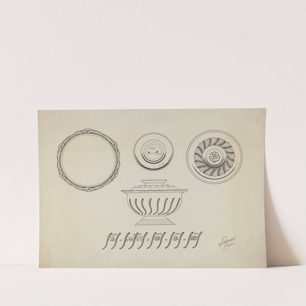 Silver Sugar Bowl by Lawrence Flynn