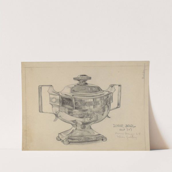 Silver Sugar Bowl by S. Brodsky