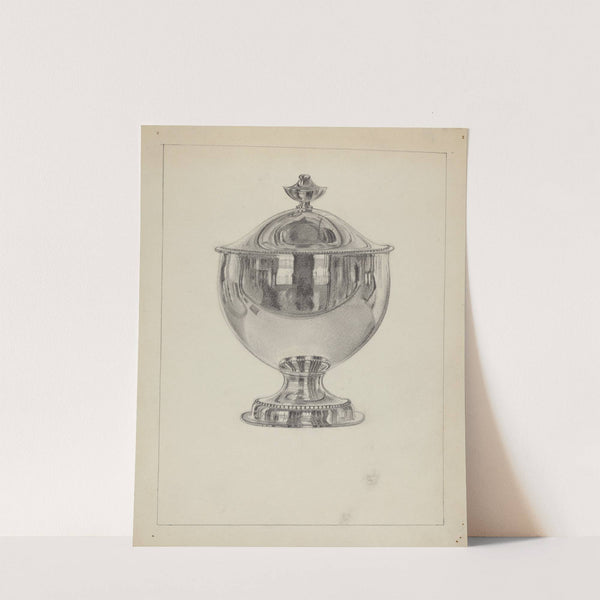 Silver Sugar Bowl with Cover by Vincent Carano