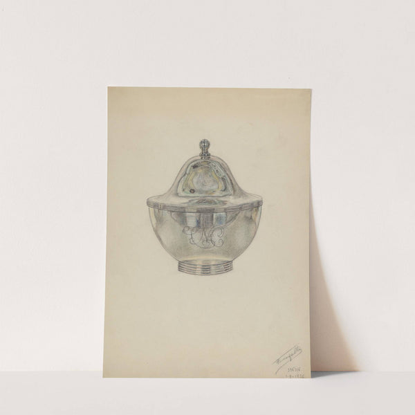 Silver Sugar Bowl with Cover by Frank Fumagalli