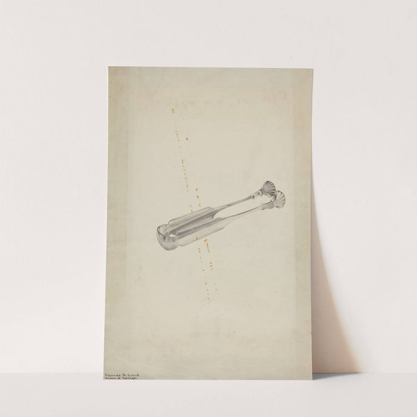 Silver Sugar Tongs by Florence Grant Brown
