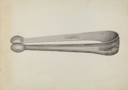 Silver Sugar Tongs
