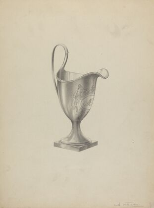 Silver Tea Set Creamer