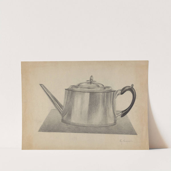 Silver Teapot by Giacinto Capelli