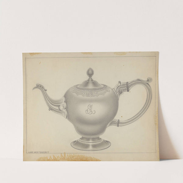 Silver Teapot (c. 1936) by Hans Westendorff