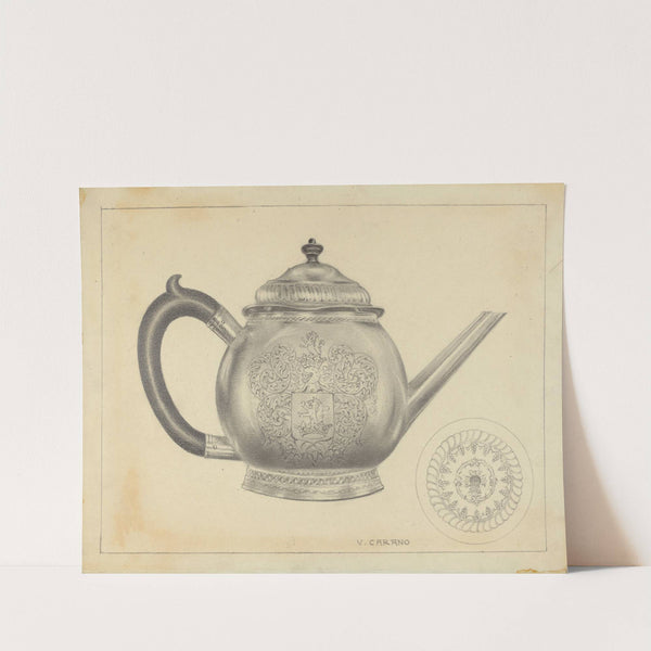 Silver Teapot by Vincent Carano